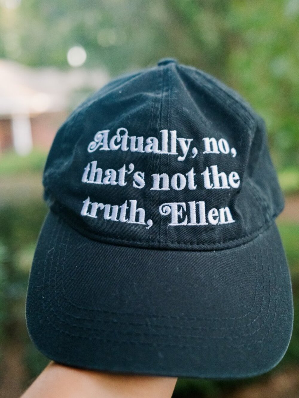 Actually No That's Not The Truth, Ellen Black Hat